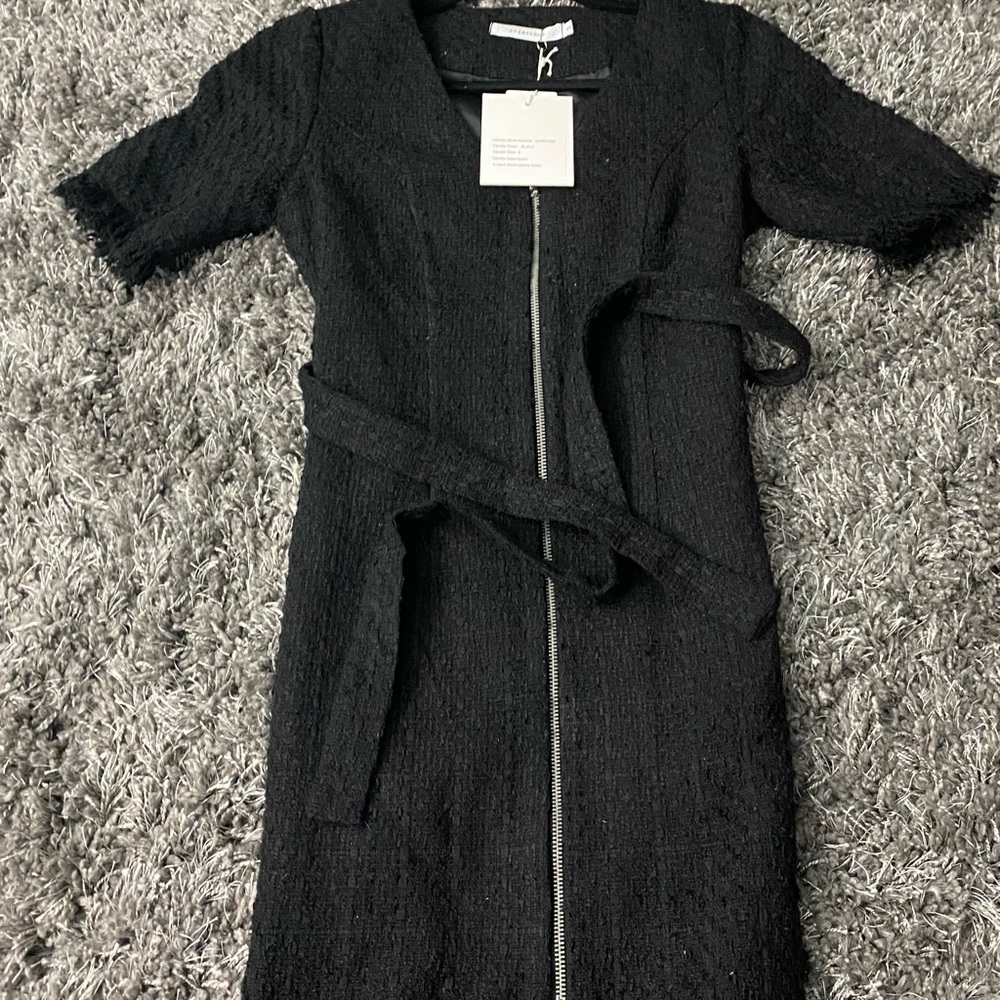 Black Zip up Dress